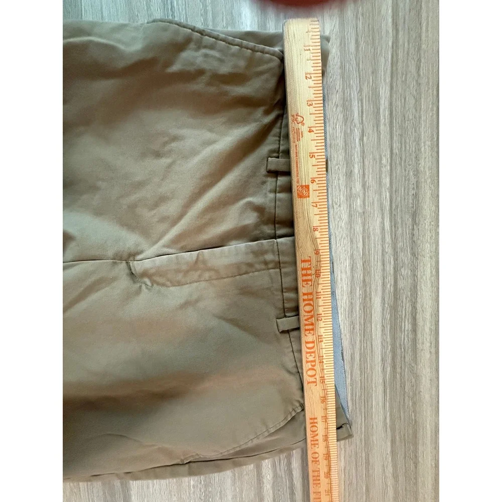 Banana Republic Men Aiden Chino 37x28 Khaki Tan Slim Stretch Cotton Preppy Offic